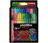 STABILO Rotulador pointMax ARTY punta fina Estuche 24 colores diferentes