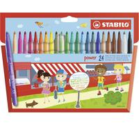 STABILO Rotulador Power - Estuche con 24 Colores 1 unidad (Paquete de 24)