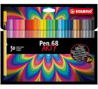 STABILO Rotulador premium Pen 68 ARTY Medio Multicolor Estuche 30 colores