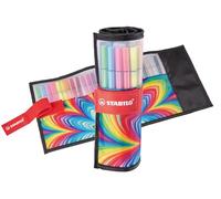 STABILO - Rotulador premium Pen 68 ARTY - Estuche rollerset de 25 colores, punta 1 mm, base al agua
