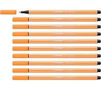 STABILO Rotulador premium Pen 68 Pack de 10 Naranja neón