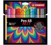 STABILO Rotuladores Pen 68 ARTY premium – Estuche x24 colores