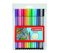 Stabilo rotulador premium pen 68 - estuche single pack con 15 colores