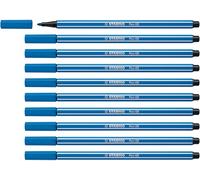 STABILO - rotulador premium - Pen 68 | pack de 10, azul oscuro