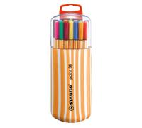 STABILO Rotulador punta fina point 88 Estuche Zebrui 20 colores con gancho para colgar