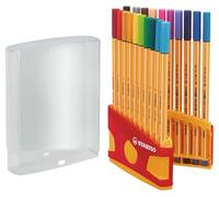 STABILO Rotulador de punta fina point 88 - Estuche premium Colorparade 20 colores