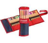 STABILO - Rotulador punta fina - point 88 - Estuche Rollerset de 25 - 25 colores diferentes