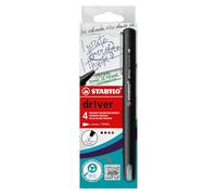 STABILO Rotulador punta fina dr!ver 0,4 mm tinta a prueba de manchas Pack de 4 colores