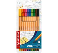 Rotuladores STABILO Point 88 Fineliner, Estuche x10 Colores