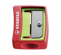 STABILO Sacapuntas para el lápiz de color Multitalento Woody – 3 en 1 – 1 unidad verde