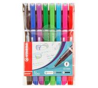 STABILO Sensor F - Fineliner Con Acolchado F-Tip - 8 IN Paquete - Varios Colores