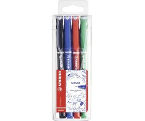 Stabilo sensor fine rotulador de punta fina fino negro, azul, verde, r