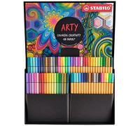 STABILO - Set creativo - ARTY Creative Set - Caja con 68 piezas - Rotuladores premium Pen 68 y rotuladores punta fina point 88