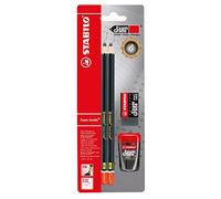 STABILO - Lápiz de grafito - Exam Grade - Pack de 4 + 1 borrador + 1 sacapuntas