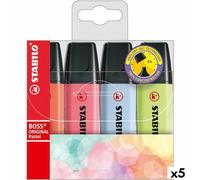 Stabilo Set de Marcadores Fluorescentes Boss Pastel Multicolor (5 Unidades)