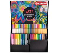 STABILO - Set Creativo - ARTY Creative Set - Caja de 55-9xPen 68 MAX, 11xPen 68, 11xPen 68 brush, 12xpoint 88 y 12xpointMax
