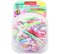 Stabilo swing cool pastel expositor de 100 marcadores fluorescentes -