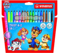 Stabilo trio a-z patrulla canina pack de 18 rotuladores con diseã±os