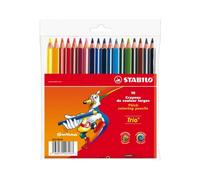 Stabilo trio thick pack de 18 lapices de colores - mina de 4.2mm - for