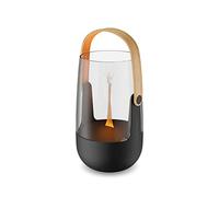 Stadler Form Sophie - Difusor de Aroma y Farol para Interior y Exterior, emite aceites Esenciales a Elegir, Iluminado con Efecto Llama, Funciona con batería hasta 11 Horas, Color Negro con Mango de