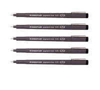 Staedtler Rotulador Pigment Liner 0,05 mm Fineliner para Bocetos y Dibujo Técnico