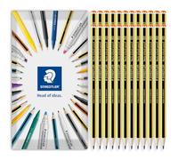 STAEDTLER 121 Noris - Lápices escolares resistentes a la rotura, paquete de 24 lápices en paquete de regalo de sobre (Grado 2B)