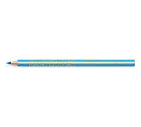 Staedtler 1284 - Lápices, Caja con 12 Unidades, Color Azul Claro | Formato triangular ergonómico, mina de 4 mm, irrompible por A·B ·S - para niños - Referencia 1284-30