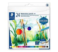 STAEDTLER 14610C C24 Design Journey. Caja con 24 lápices acuarelables de colores surtidos.