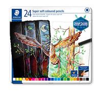 STAEDTLER-149C ST Color Super Suave, Multicolor, 1 caja metálica con 24 lapices (149C M24)