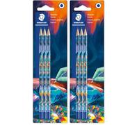 STAEDTLER 170BK3E2-1 - Lápiz hexagonal (170 unidades, fácil de borrar y afilar, incluye 3 lápices HB) (Paquete de 2)