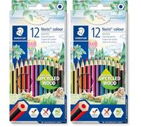 STAEDTLER 185 C12 - Lápices, 12 Unidades (Paquete de 2), Multicolor