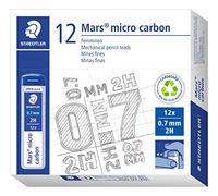 STAEDTLER 250 07-2H VE Mars micro carbon - Mina de repuesto, paquete de 12 unidades