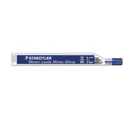 STAEDTLER Mars micro carbón 250 13-HB. Minas finas de grafito. 12 tubos de minas de 1,3 mm y graduación HB, multicolor