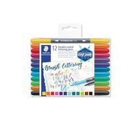 Staedtler Rotuladores para lettering Design Journey 3004 TB12 Doble punta Caja 12 marcadores