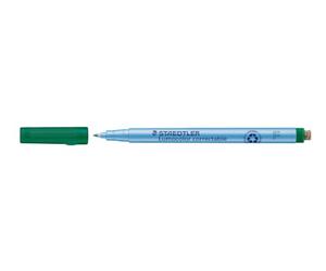 Staedtler 305 F-5 Lumocolor - Bolígrafo de Lámina Corregible, Punta F, Aproximadamente 0.6 mm, Paquete de 10 en Caja de Cartón, Color Verde