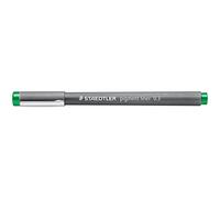 Staedtler 308 03-5. Rotuladores Fineliner Pigment Liner. Estuche con 10 marcadores permanentes de color verde y 0,3 mm.