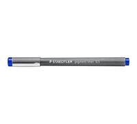 STAEDTLER 308 05-3. Rotuladores Fineliner Pigment Liner. 10 marcadores permanentes de color azul y 0,5 mm de ancho.
