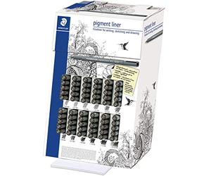 STAEDTLER 308 CA60. Rotuladores Fineliner Pigment Liner. Expositor con 60 unidades.