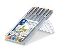 Staedtler Rotuladores Fineliner 30805S2SB6 Pigment Liner punta fina Estuche 6 colores