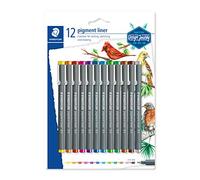 STAEDTLER 30805SBK12. Rotuladores Fineliner Pigment Liner. Estuche con 12 unidades.