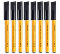 STAEDTLER 309 - Bolígrafo de escritura a mano, punta de 0,6 mm, para el hogar, escuela, oficina, trabajo (negro, paquete de 8)