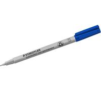 STAEDTLER 311-3, paquete de 10 rotuladores Lumocolor para acetato, color azul, punta de 0,4 mm, no permanentes