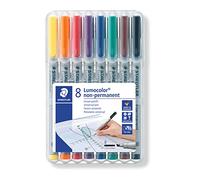 STAEDTLER 312WP8 - Lumocolor Plumas en Aufstellbox película, Soluble en Agua, 8 Pines, el Grosor, B