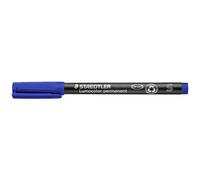 Staedtler 313 2 Bullet punta azul 10 (S) marcador permanente Marcador permanente (azul, punta redonda, color negro, azul, polipropileno, 0,4 mm, Alemania)