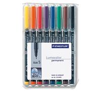 Staedtler - 313 WP8 marcador permanente Negro, Azul, Marrón, Verde, Naranja, Rojo, Violeta, Amarillo 1 pieza(s) 313 WP8
