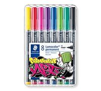 Staedtler Rotuladores permanentes Lumocolor Permanent Art 317 WP8-1 Estuche 8 colores surtidos