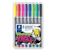 Staedtler Rotuladores Lumocolor Permanent 318 WP8-1 Estuche exclusivo 8 colores surtidos