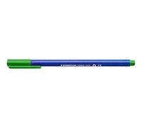 STAEDTLER 323-52 - Rotulador Triplus Color alta calidad, punta de fibre 1 mm aprox. Caja con 10 rotuladores color verde intenso