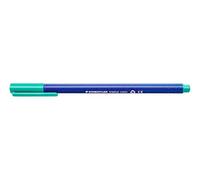 STAEDTLER 323-54 - Bolígrafo Triplus Fiber Tip, cuerpo triangular en paquete de cartón, aprox. 1 mm, Turquesa (Paquete de 10)