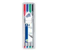 Staedtler Bolígrafo punta fina 334 SB4, 4 unidades multicolor